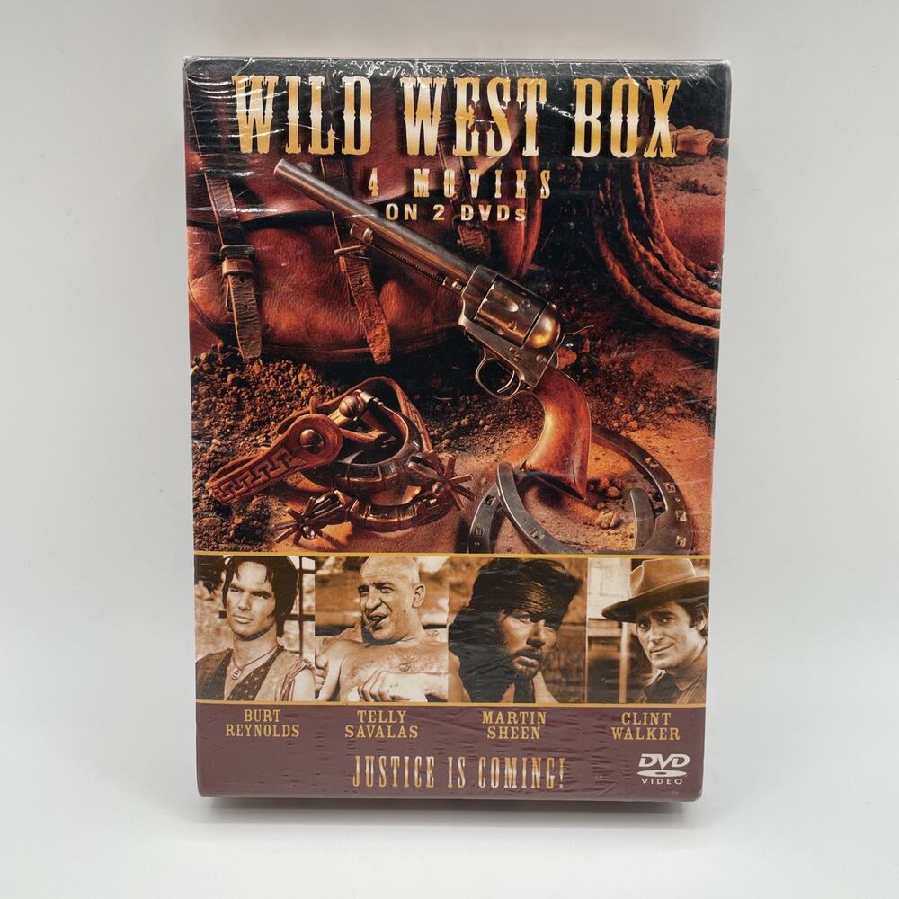WILD WEST BOX 4 Movies (DVD, 2-Disc Set, 2005)